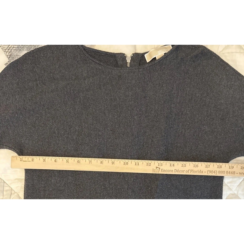 Michael Kors Women’s Sweater Size Small Grey Soft Zipper Detail Winter - Picture 2 of 6